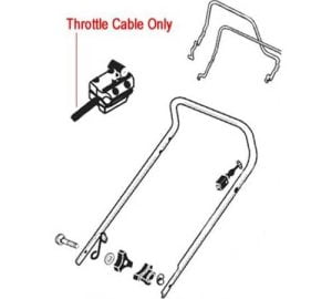 AL-KO Replacement Throttle Cable (AK333935)