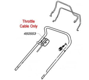 AL-KO Replacement Throttle Cable (AK450553)