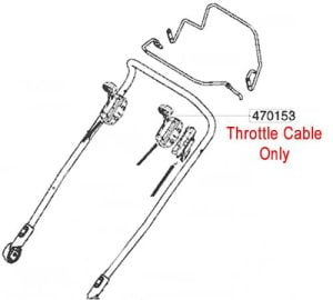 AL-KO Replacement Throttle Cable (AK470153)