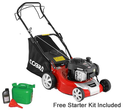 Side view of Cobra M40SPB 40cm Cut Self Propelled Petrol Lawn mower