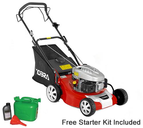 Side view of Cobra RM40SPCE 40cm Self Propelled ES Rear Roller Lawn mower