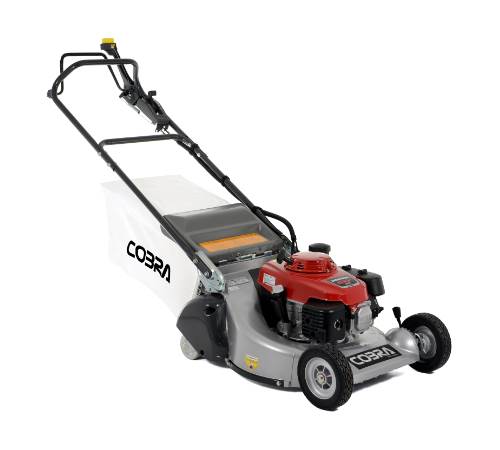 Side view of Cobra RM53SPH 21 inch Petrol Rear Roller Lawnmower