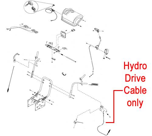 Stiga Snow 1171 & 1381 Pro HST Drive Cable Hydro 1812-2227-01-image-26540