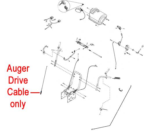 Stiga Snow Fox , Flake, Power & Blizzard Drive Cable 1812-2542-01-image-26543
