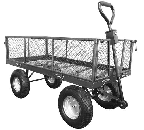 Side view of Handy Large Garden Trolley