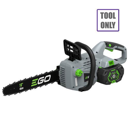 Side view of EGO Power + CS-1600E Cordless Chainsaw (without battery & charger)