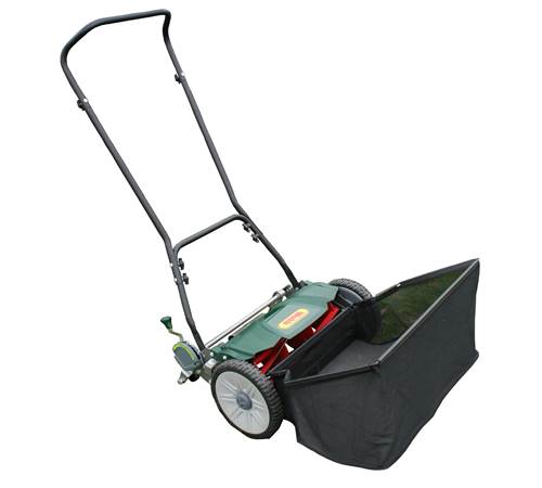 Side view of Webb 18 Inch Hand Push Cylinder Lawn mower