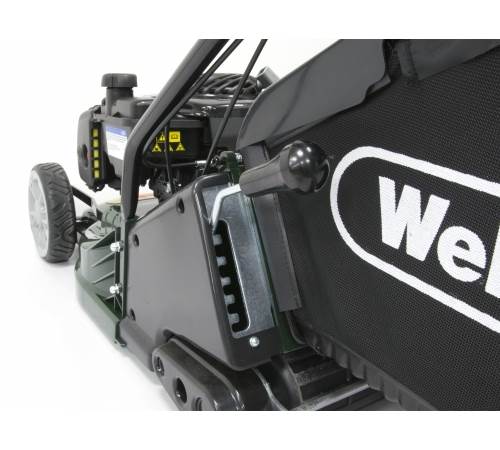 Side view of Webb Supreme RR17SP Self-Propelled Rear Roller Lawn mower