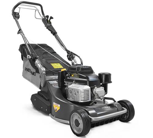 Side view of Weibang Legacy 48 Pro BBC Self-Propelled Rear Roller Lawn mower