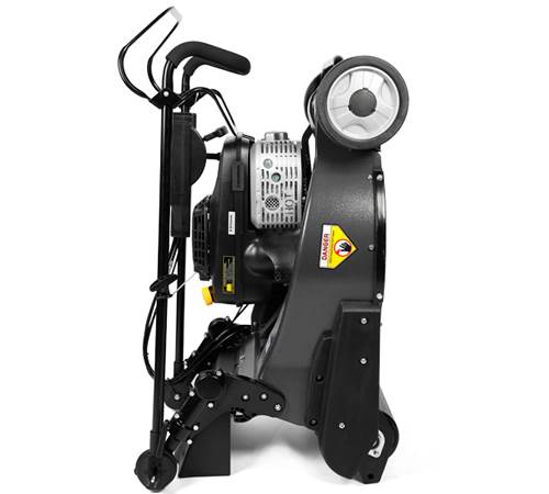 Side view of Weibang Legacy 48 Pro BBC Self-Propelled Rear Roller Lawn mower