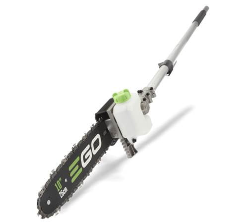 Side view of EGO Power + PSA1000 Pole Saw Attachment
