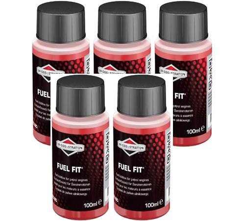 Five 100ml Bottles Briggs & Stratton Fuel Fit Stabiliser 992380-image-27018