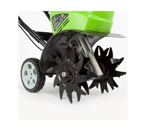 Side view of Greenworks G40TL 40v Cordless Cultivator (Tool only)