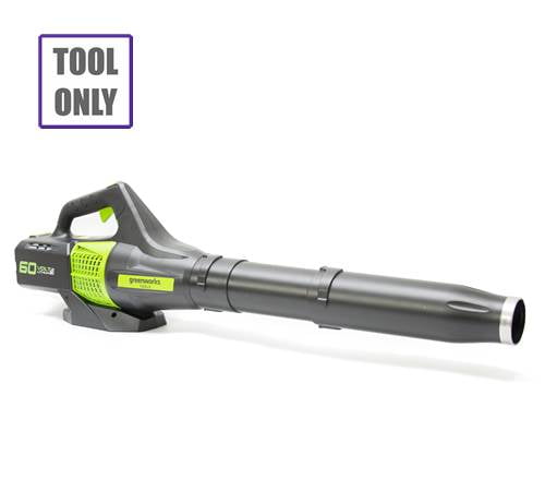 Side view of Greenworks GD60AB 60v Cordless Axial Leaf Blower (No Battery/Charger)