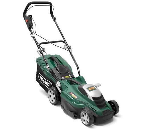 Side view of Webb ER36 1600w 14" Electric Rotary Lawn mower