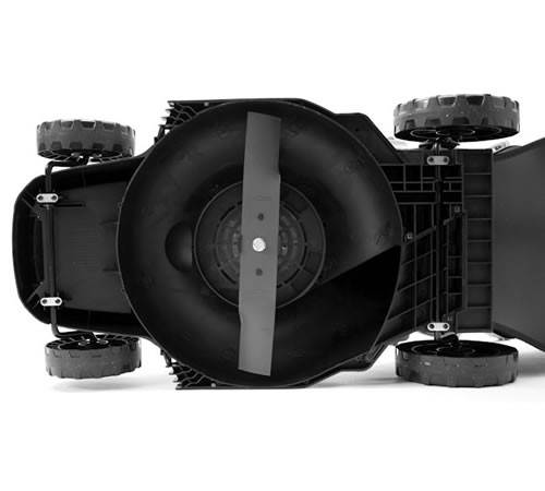 Side view of Webb ER36 1600w 14" Electric Rotary Lawn mower