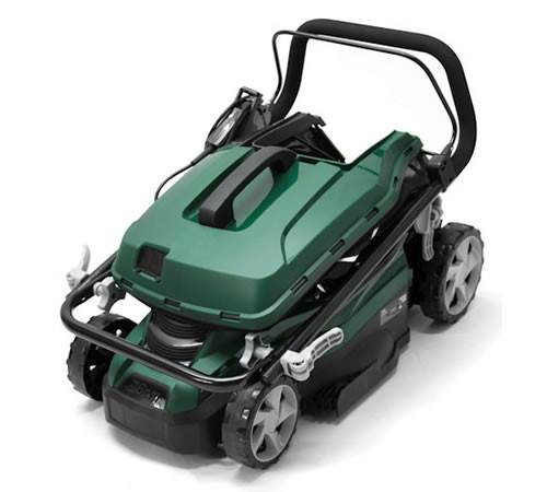 Side view of Webb ER36 1600w 14" Electric Rotary Lawn mower