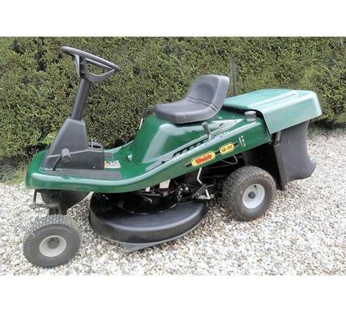 Side view of Webb 12530 Compact Lawn Rider