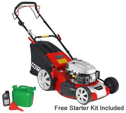 Side view of Cobra M51SPC Self-Propelled 4-in1 Petrol Lawn mower