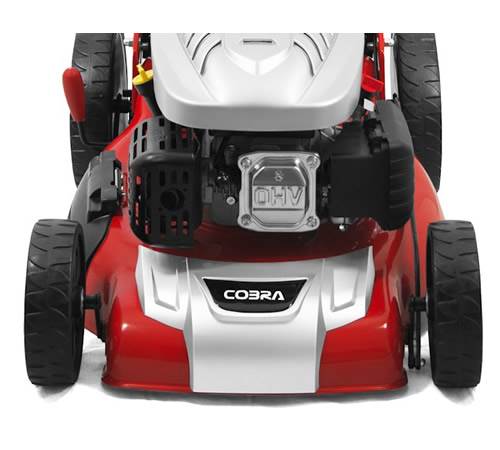 Side view of Cobra M51SPC Self-Propelled 4-in1 Petrol Lawn mower