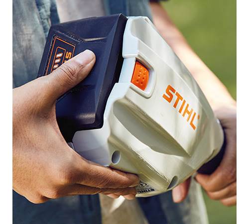 Side view of Stihl FSA 130 R Cordless Brush Cutter