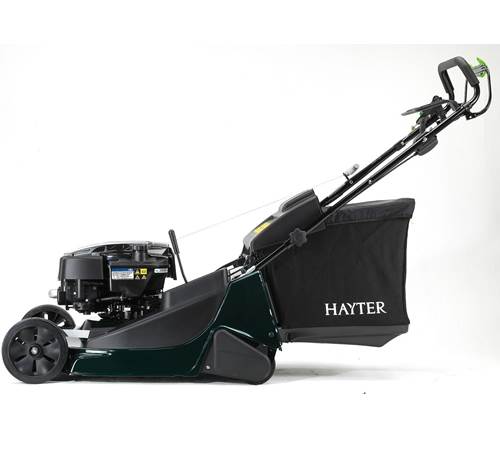 Side view of Hayter Harrier 56 Autodrive VS BBC Rear Roller Lawnmower