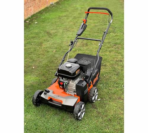Side view of Sherpa 2-in-1 Petrol Scarifier and Aerator