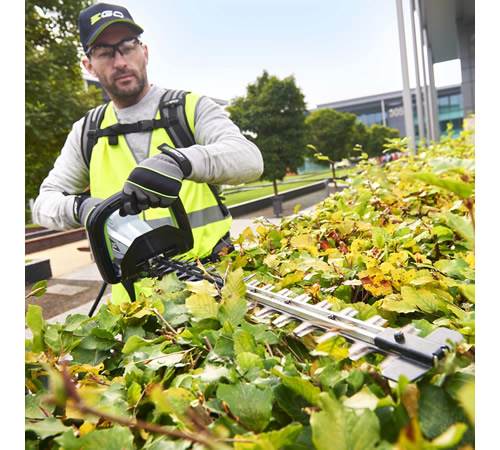 Side view of EGO Power + HTX7500 75cm Cordless Hedge trimmer (Tool only)