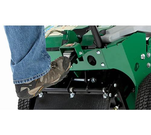 Side view of Billy Goat PL2501SPH Self Propelled Lawn Aerator