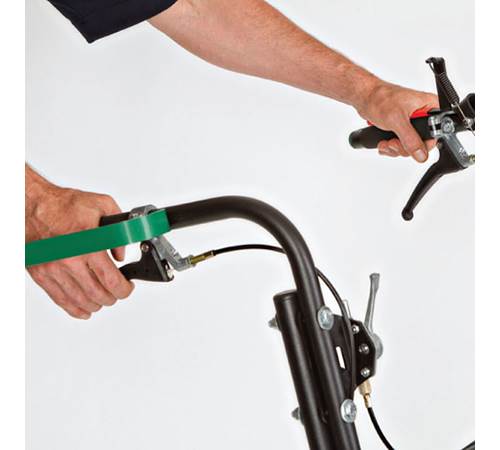 Side view of Billy Goat BC2600ICM Hydro Petrol Wheeled Brushcutter