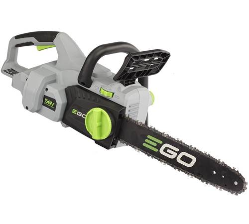 Side view of EGO Power Plus 14" Cordless Chain saw Bundle