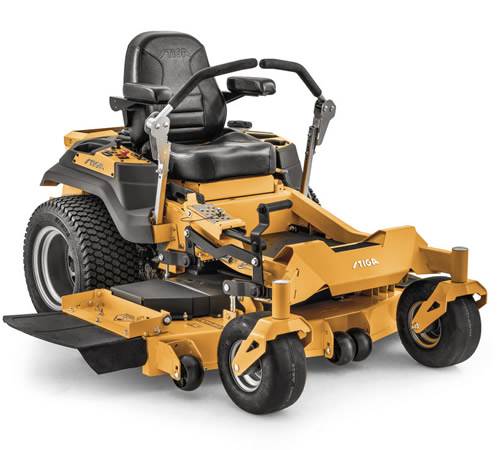 Side view of Stiga ZT 7132 T Zero Turn Garden Tractor