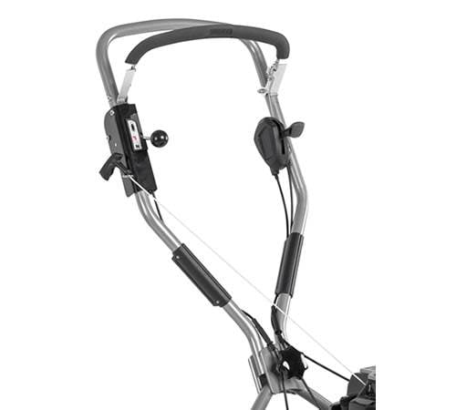 Side view of Stiga Multiclip Pro 53 SVX B Self-Propelled Mulching Mower
