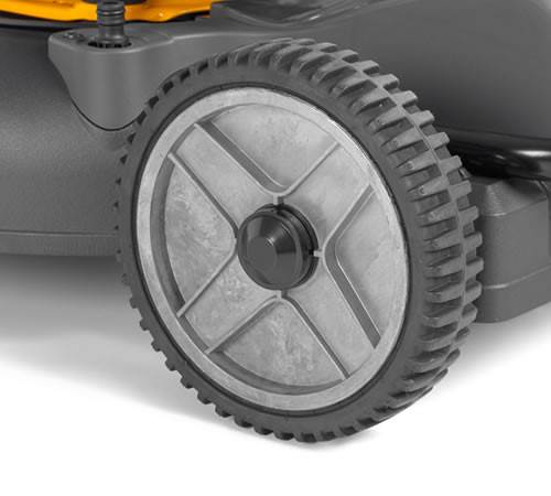 Side view of Stiga Multiclip Pro 53 SVX B Self-Propelled Mulching Mower