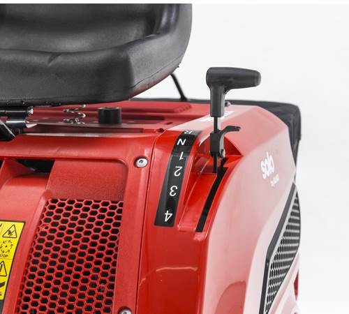 Side view of AL-KO R7-63.8 A Compact Ride On Lawn mower