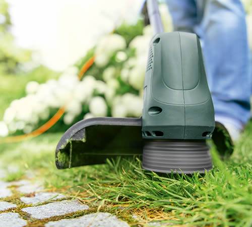 Side view of Bosch EasyGrassCut 23 Electric Line Trimmer
