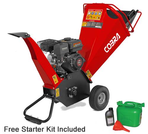 Side view of Cobra CHIP650LE Electric Start Petrol Chipper / Shredder