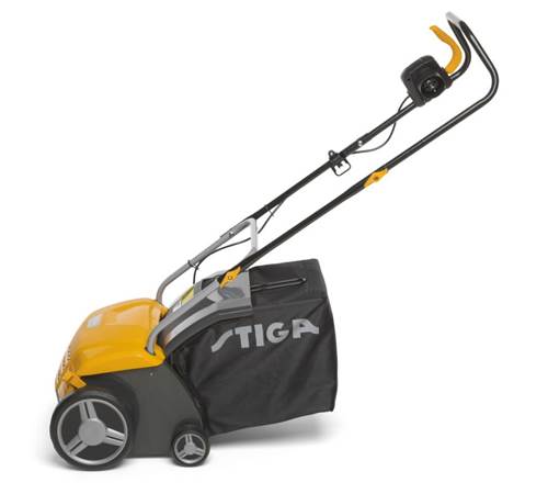 Side view of Stiga SV 213 E Electric Scarifier and Aerator