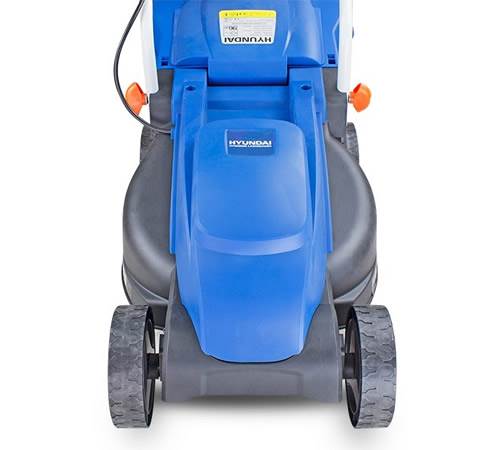 Side view of Hyundai HYM3200E Electric Rotary Lawn mower