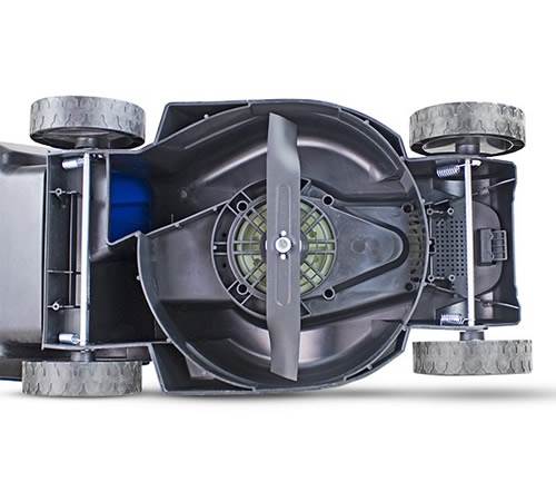Side view of Hyundai HYM3200E Electric Rotary Lawn mower