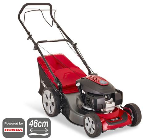 Side view of Mountfield SP46 Elite Self-Propelled 4 Wheel Lawn mower