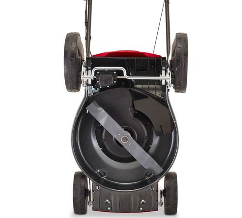 Side view of Mountfield SP46 Elite Self-Propelled 4 Wheel Lawn mower