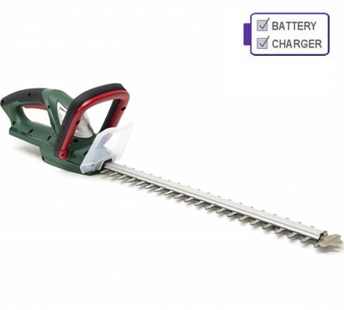 Side view of Webb V20HT 20v Cordless Hedge Trimmer