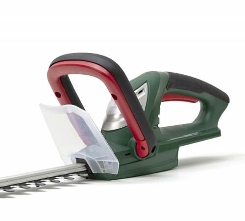 Side view of Webb V20HT 20v Cordless Hedge Trimmer