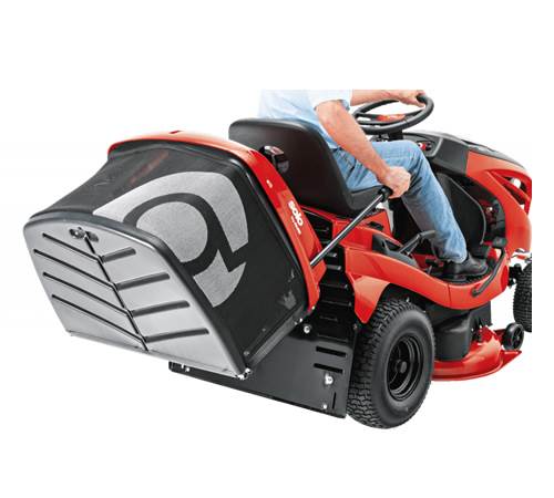 Side view of AL-KO Solo T15-93.7 HD-A Comfort Rear Collect Garden Tractor