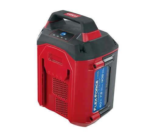 Side view of Toro Flex-Force 60v 7.5Ah 405 Wh Lithium-ion Battery