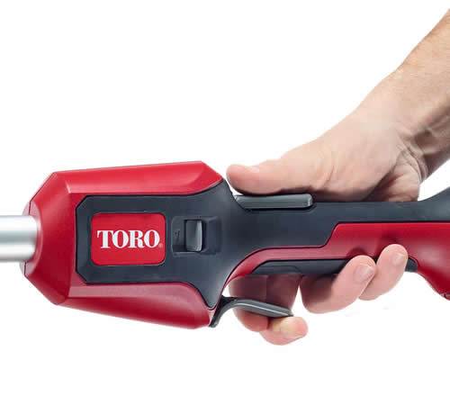 Side view of Toro Flex-Force 60v 51835T Cordless Line Trimmer