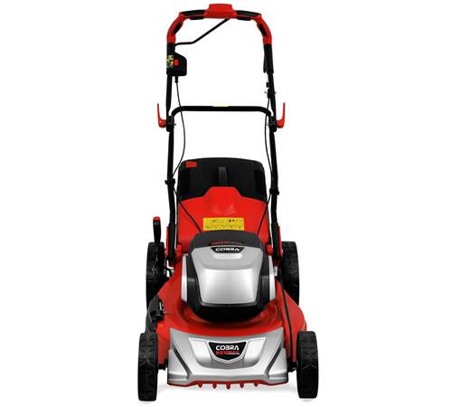 Side view of Cobra MX51S80V Self-Propelled Cordless Lawnmower (Twin Batteries and Chargers Incl)