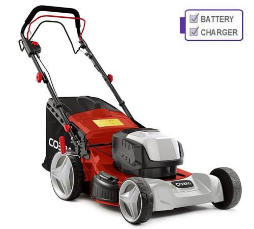 Side view of Cobra MX460S40V Self-Propelled 40v Cordless Lawnmower