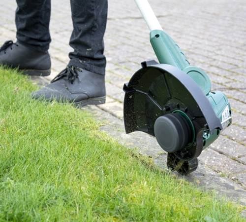 Side view of Webb V20LT 20v Cordless Line Trimmer
